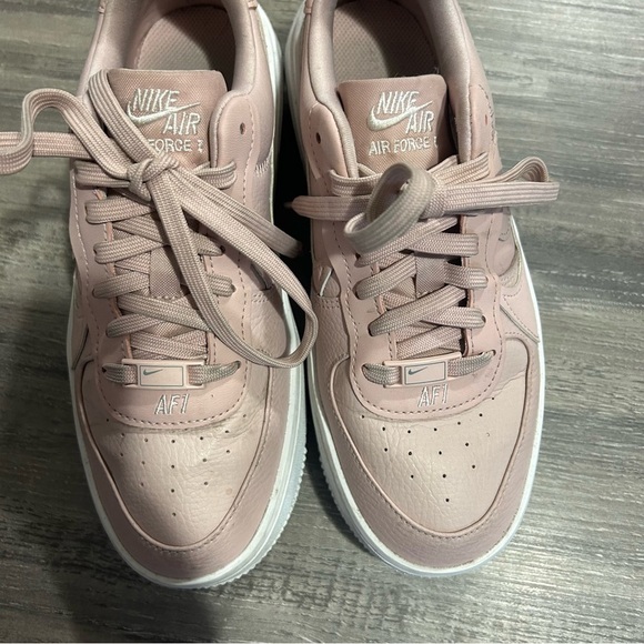 Nike Air Force A1 PLT.AF.ORM Blush Pink Platform Sneakers - Picture 5 of 9